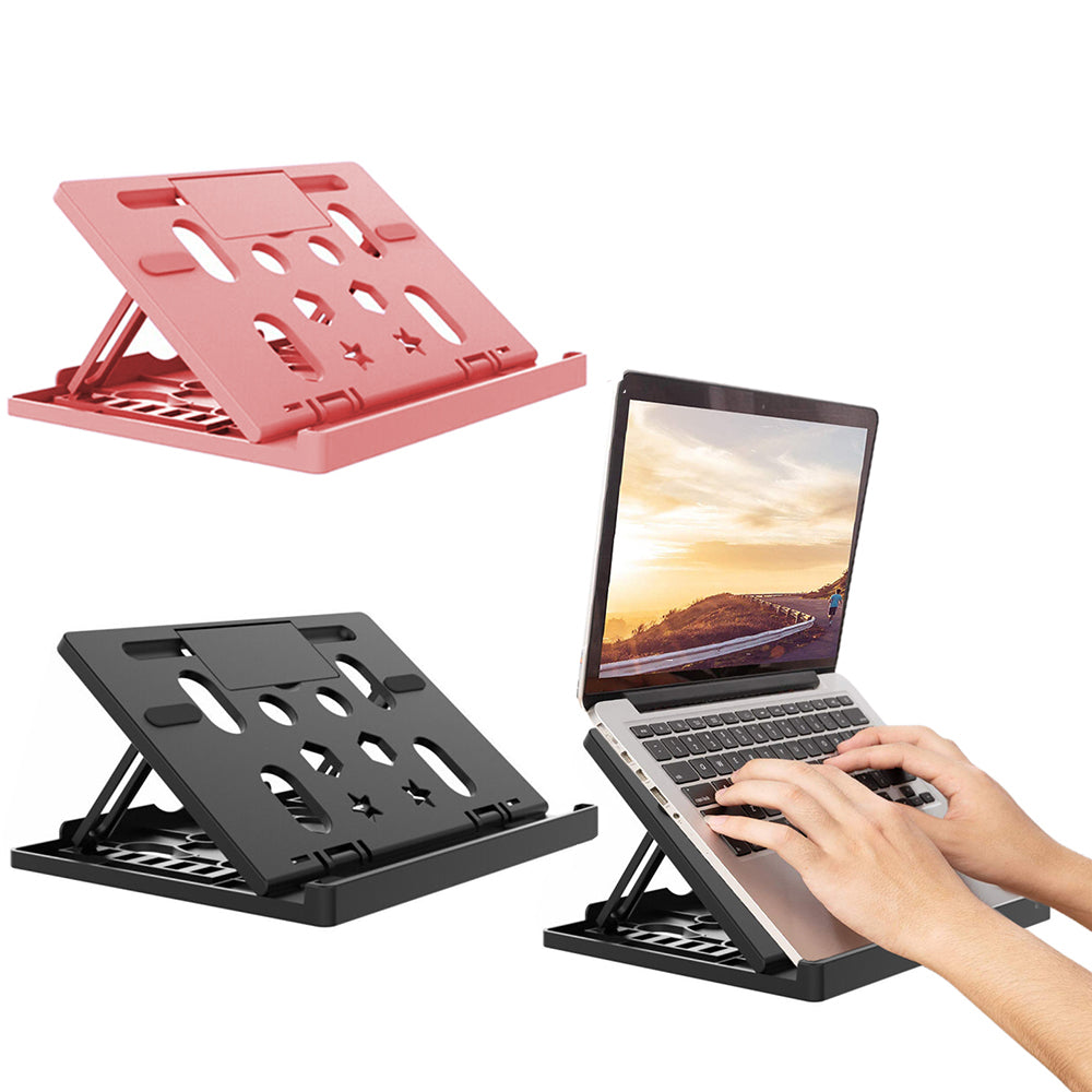 2X Black Pink Tablet Holder Stand Adjustable Riser Phone Elevator