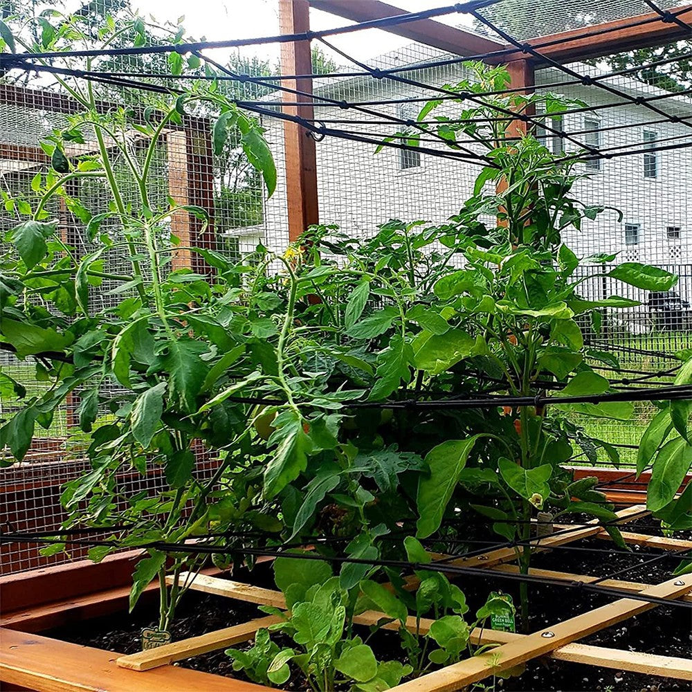 1Pc 90x90cm Elasticated Grow Tent Trellis Net Netting Scrog Trellis Net