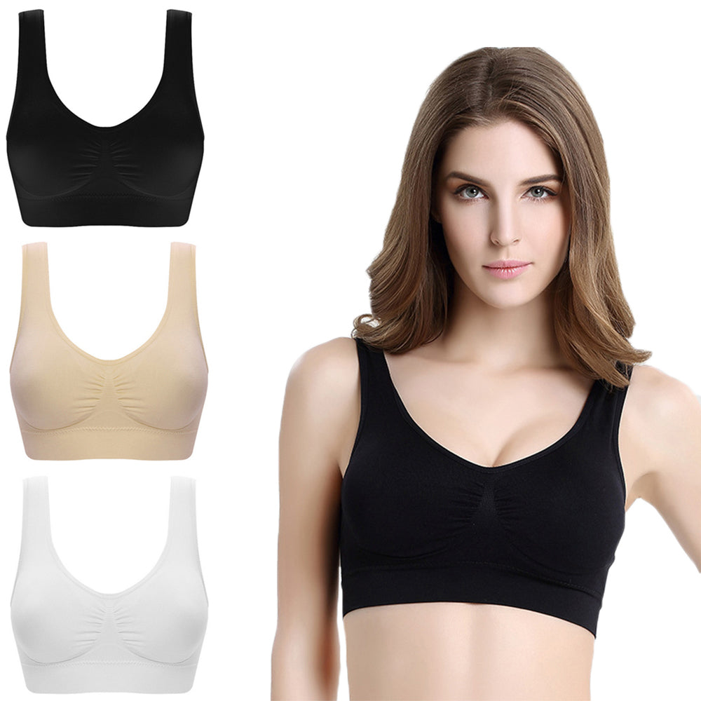 3 Pack Womens Seamless Comfortable Bras Seamfree Bra 18B 18C 18D 20A 20B