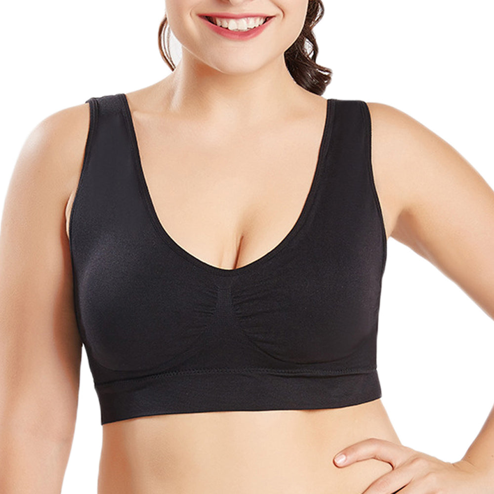 3 Pack Womens Seamless Comfortable Bras Seamfree Bra 24A 24B 24C 24D 26A 26B