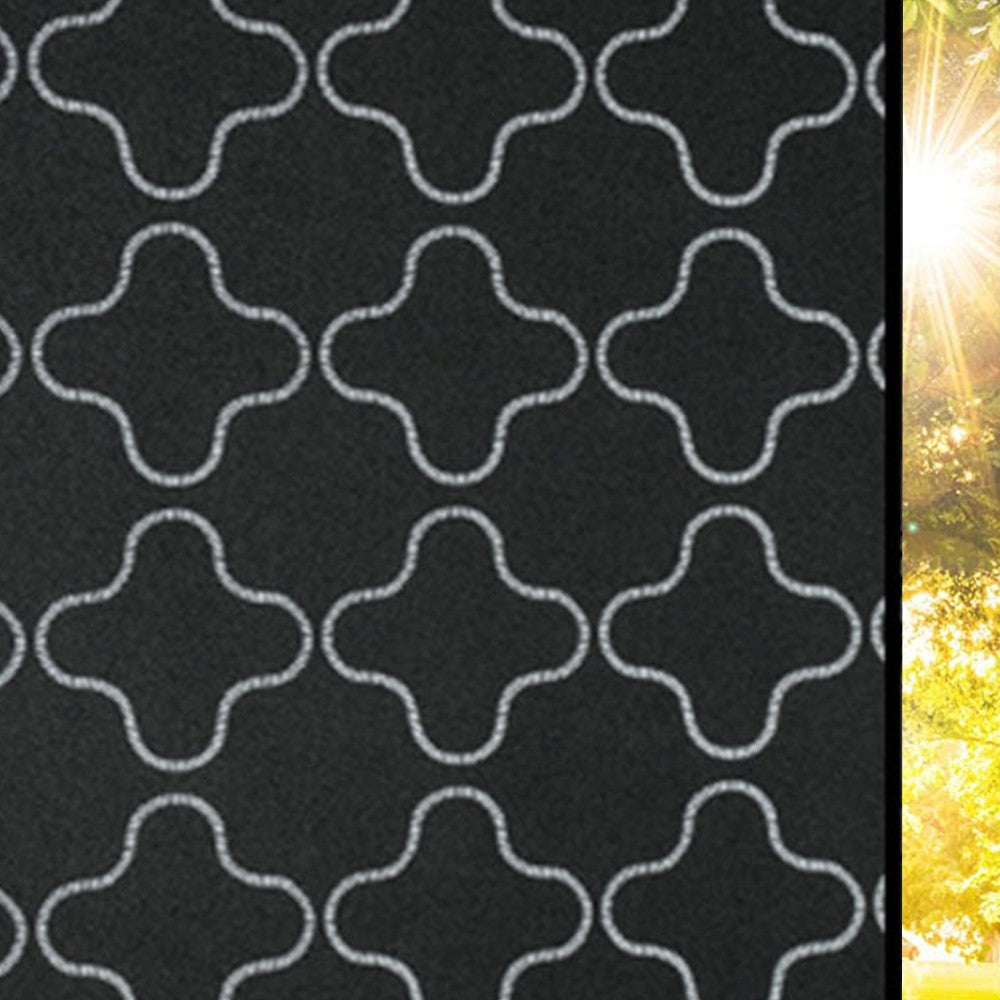 2Pcs 2m Total Blackout Window Privacy Film Frosted Window Cling Sticker -Style 1