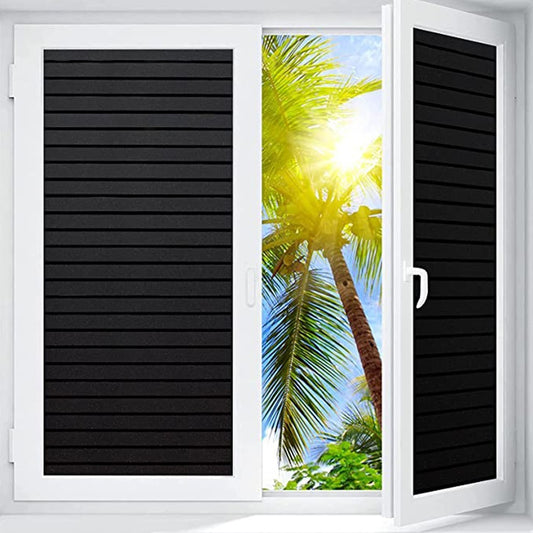 2Pcs 2m Total Blackout Window Privacy Film Frosted Window Cling Sticker -Style 5