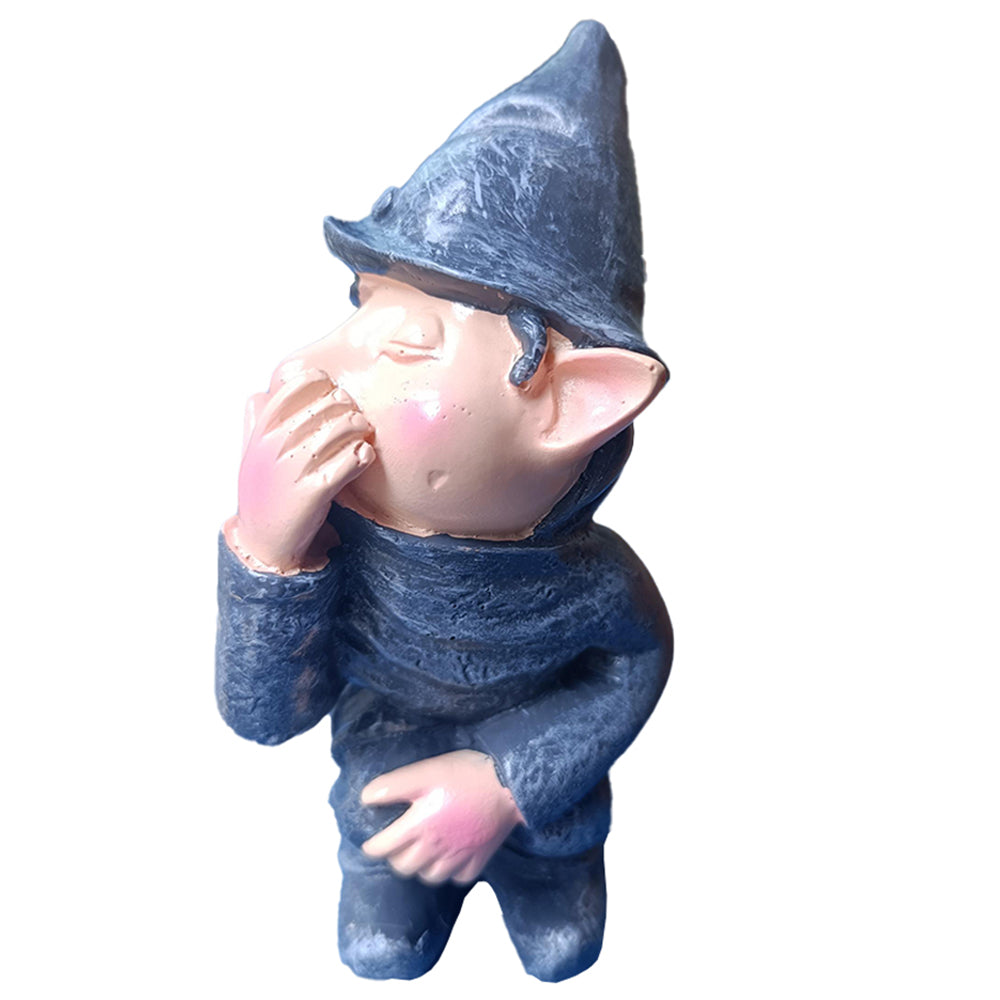 Funny Garden Dwarf Gnome Resin Statue Naughty Miniature Statue Garden Yard Decor