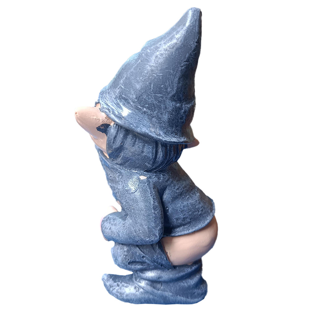 Funny Garden Dwarf Gnome Resin Statue Naughty Miniature Statue Garden Yard Decor