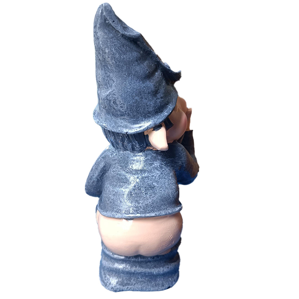 Funny Garden Dwarf Gnome Resin Statue Naughty Miniature Statue Garden Yard Decor