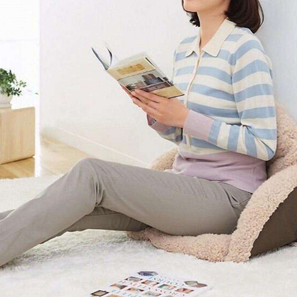 Fleece Lumbar Back Support Chair Seat Cushion