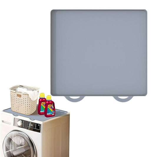 44.5x40cm Silicone Washer Dryer Top Protector Washing Machine Top Mat - Grey