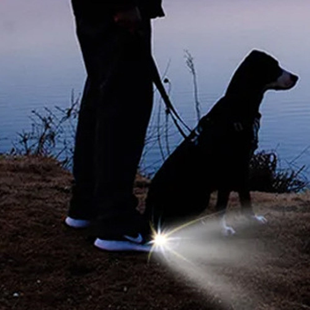 2Pcs USB Rechargeable Croc Headlights Water-resistant Shoes Lights - White