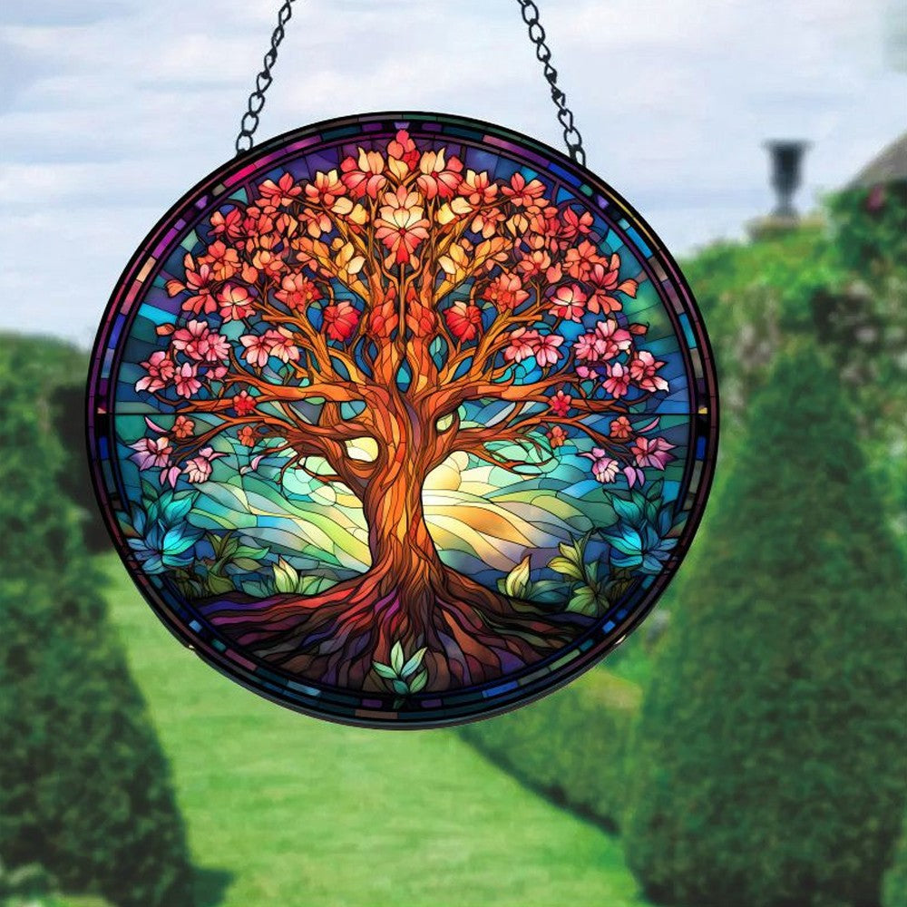 15cm Tree of Life Hanging Decorative Panel Window Hangings Home Wall Art