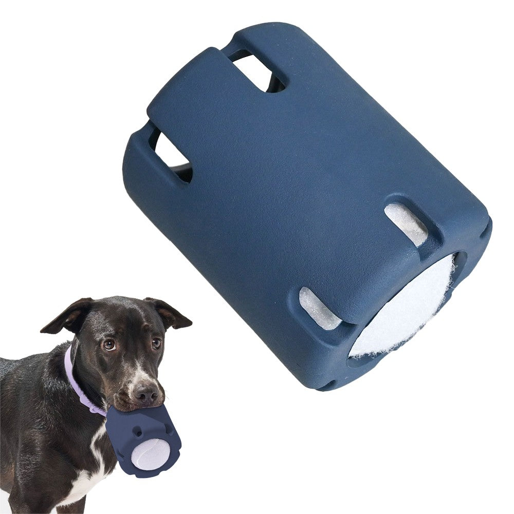 Pet Chew Toy Tennis Tumble Puzzle Toy Pet Interactive Training Toy - Dark Blue