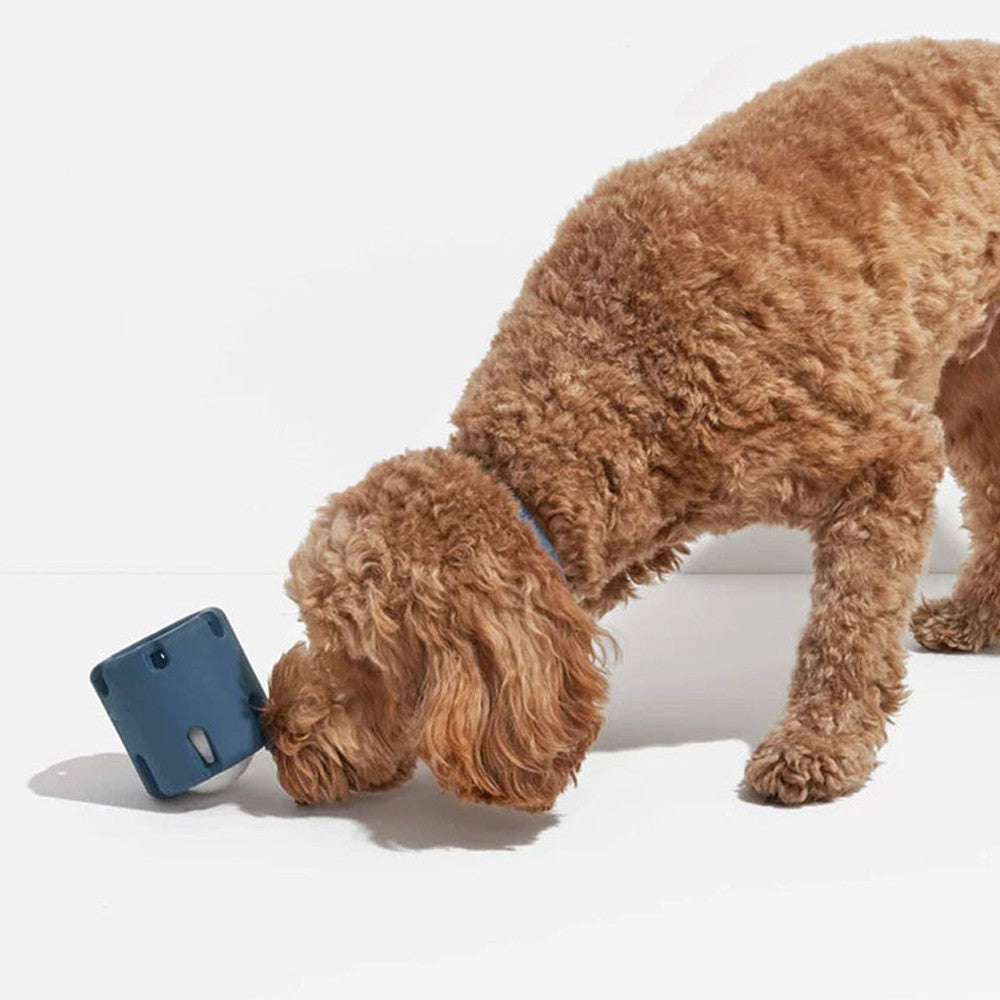 Pet Chew Toy Tennis Tumble Puzzle Toy Pet Interactive Training Toy - Dark Blue