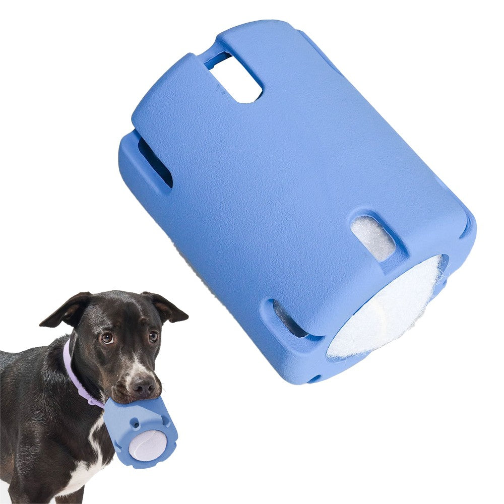 Pet Chew Toy Tennis Tumble Puzzle Toy Pet Interactive Training Toy - Light Blue