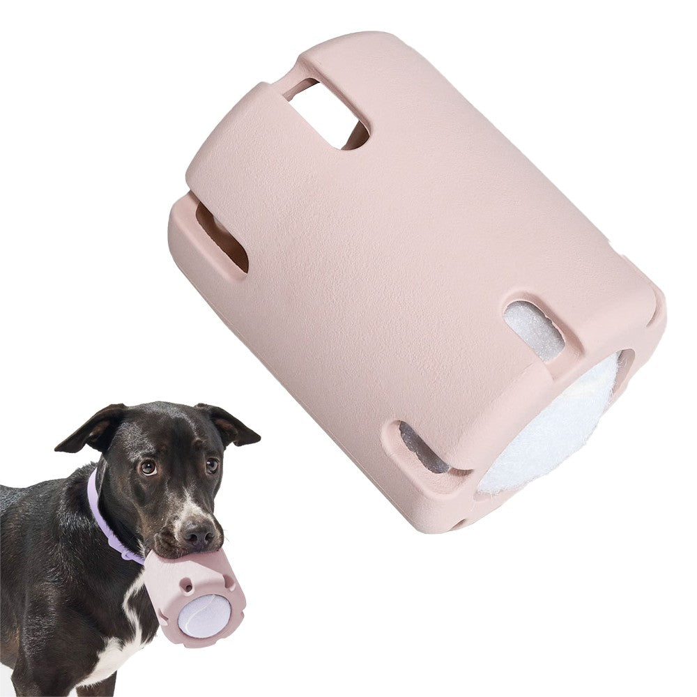 Pet Chew Toy Tennis Tumble Puzzle Toy Pet Interactive Training Toy - Pink