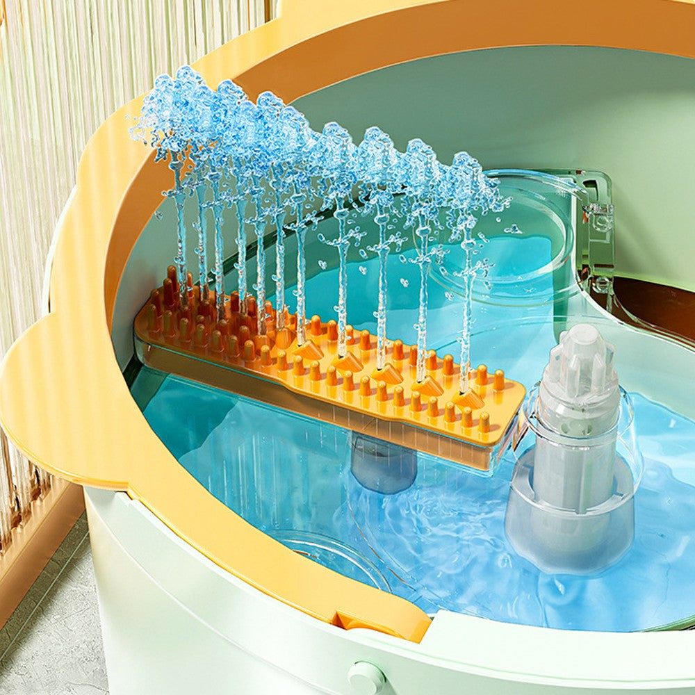 Retractable Spin Mop and Bucket Set with Replacement Microfiber Mop Pad - Set 3