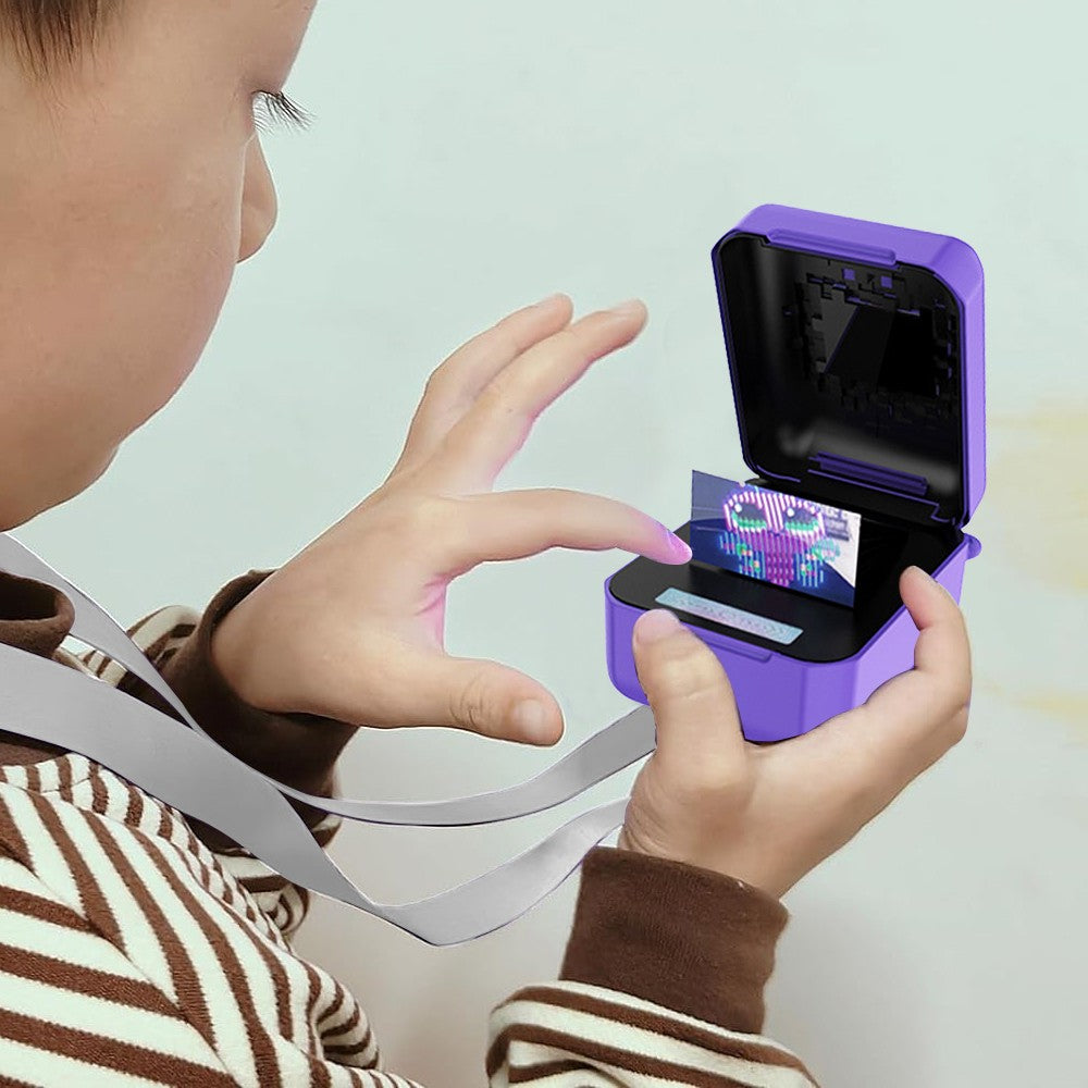 1Pc Silicone Case for Bitzee Interactive Digital Pet with Lanyard - Purple