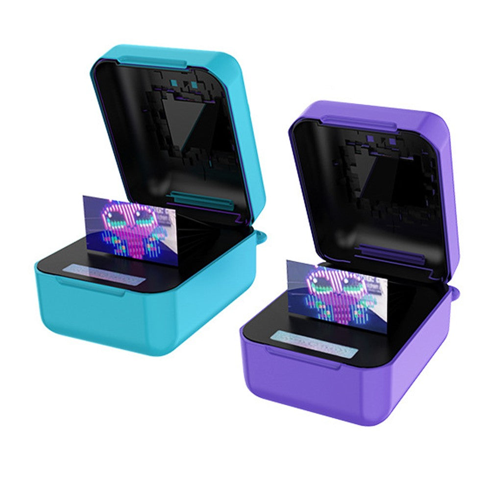2Pcs Silicone Case for Bitzee Interactive Digital Pet with Lanyard - Blue+Purple