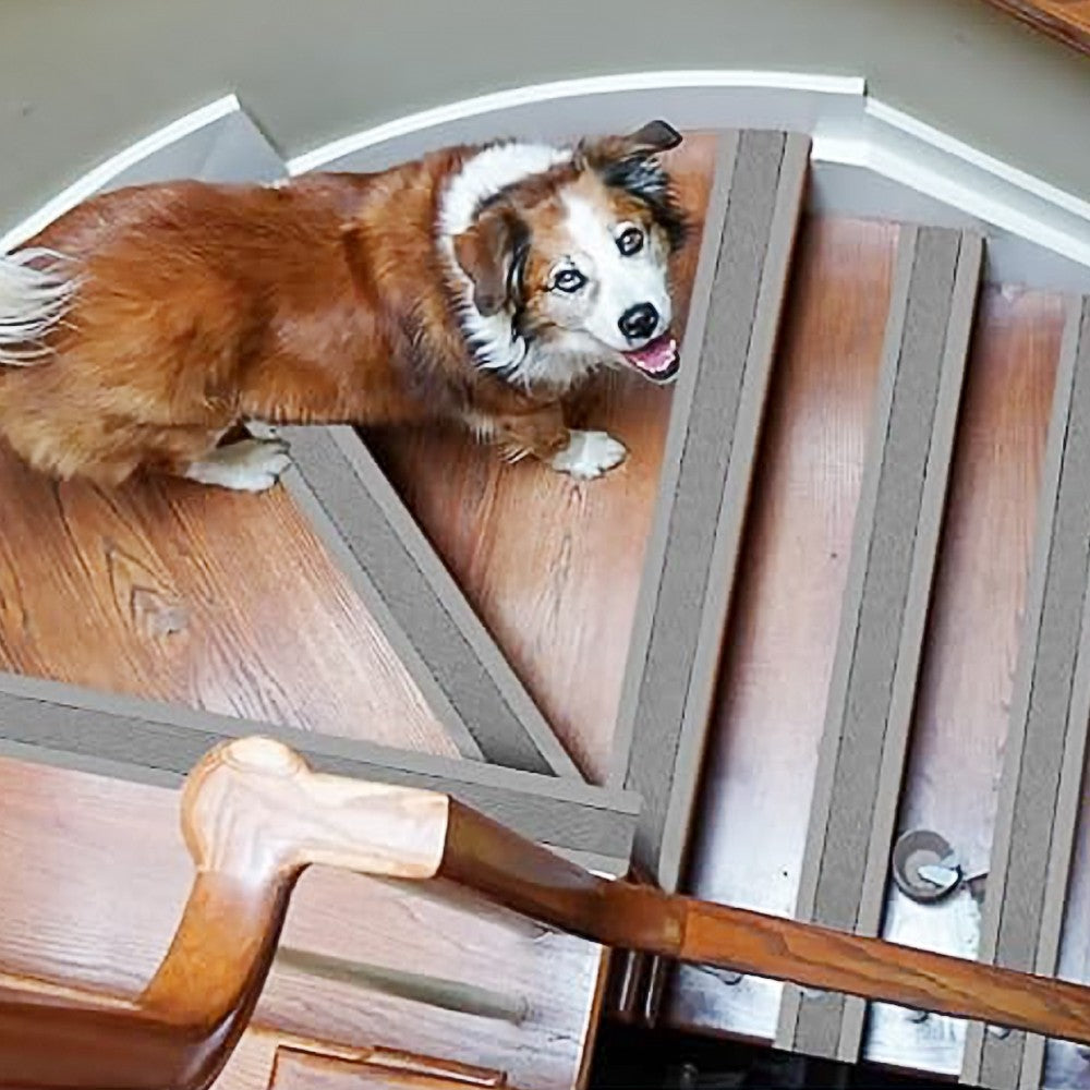 1M Self-Adhesive L-Shaped Anti-Slip Stair Nosing PVC Stair Step Edge Protector