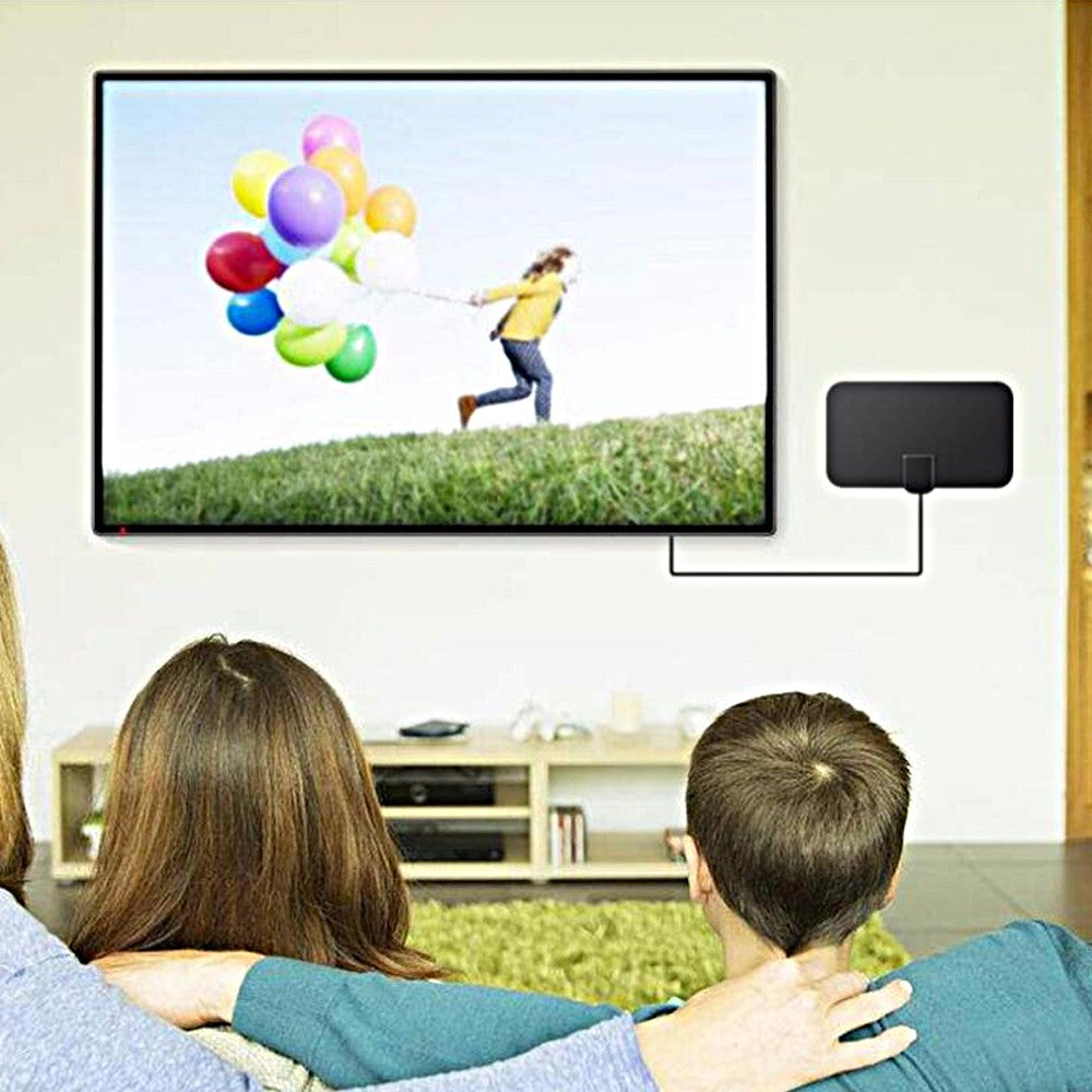 2Pcs 1080P HD Digital TV Antenna 50 Miles Range HDTV Signal Booster Amplifier
