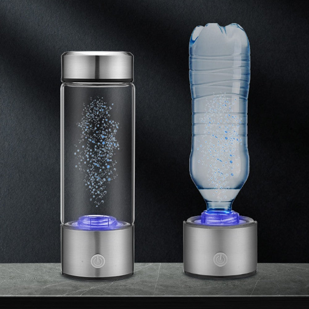 2-in-1 450ml Hydrogen-rich Water Bottle USB Hydrogen Generator Water Bottle