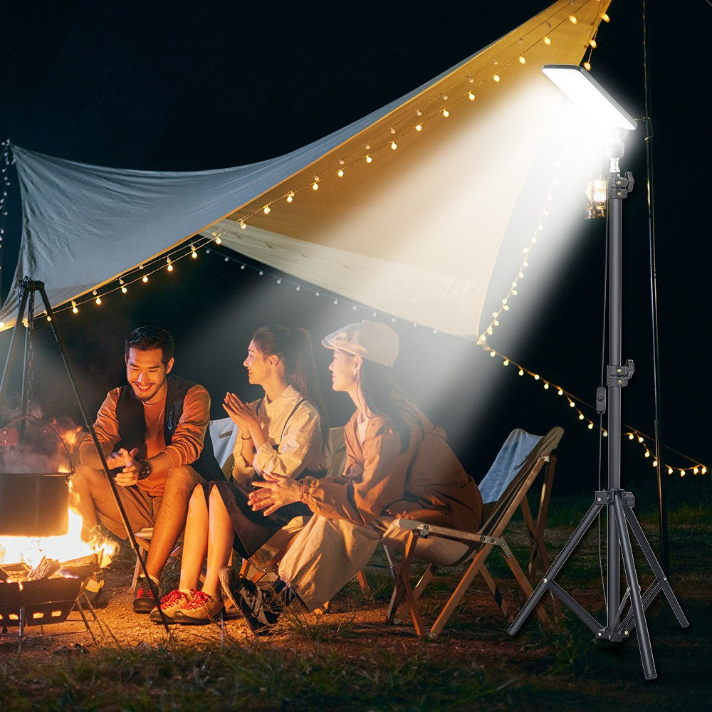 Portable LED Camping Light USB Powered BBQ Lamp with Telescoping Tripod