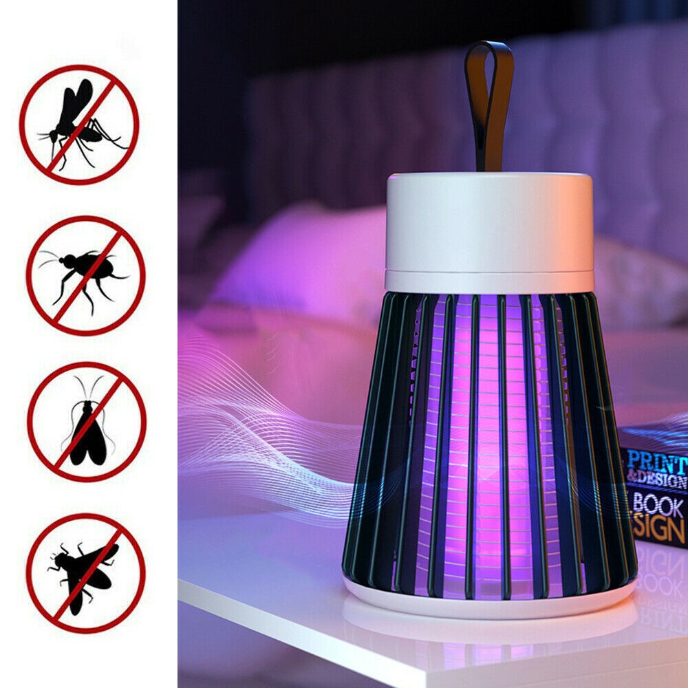 2X Green Mosquito Killer Lamp Electric USB LED Light Mosquito Zapper Trap
