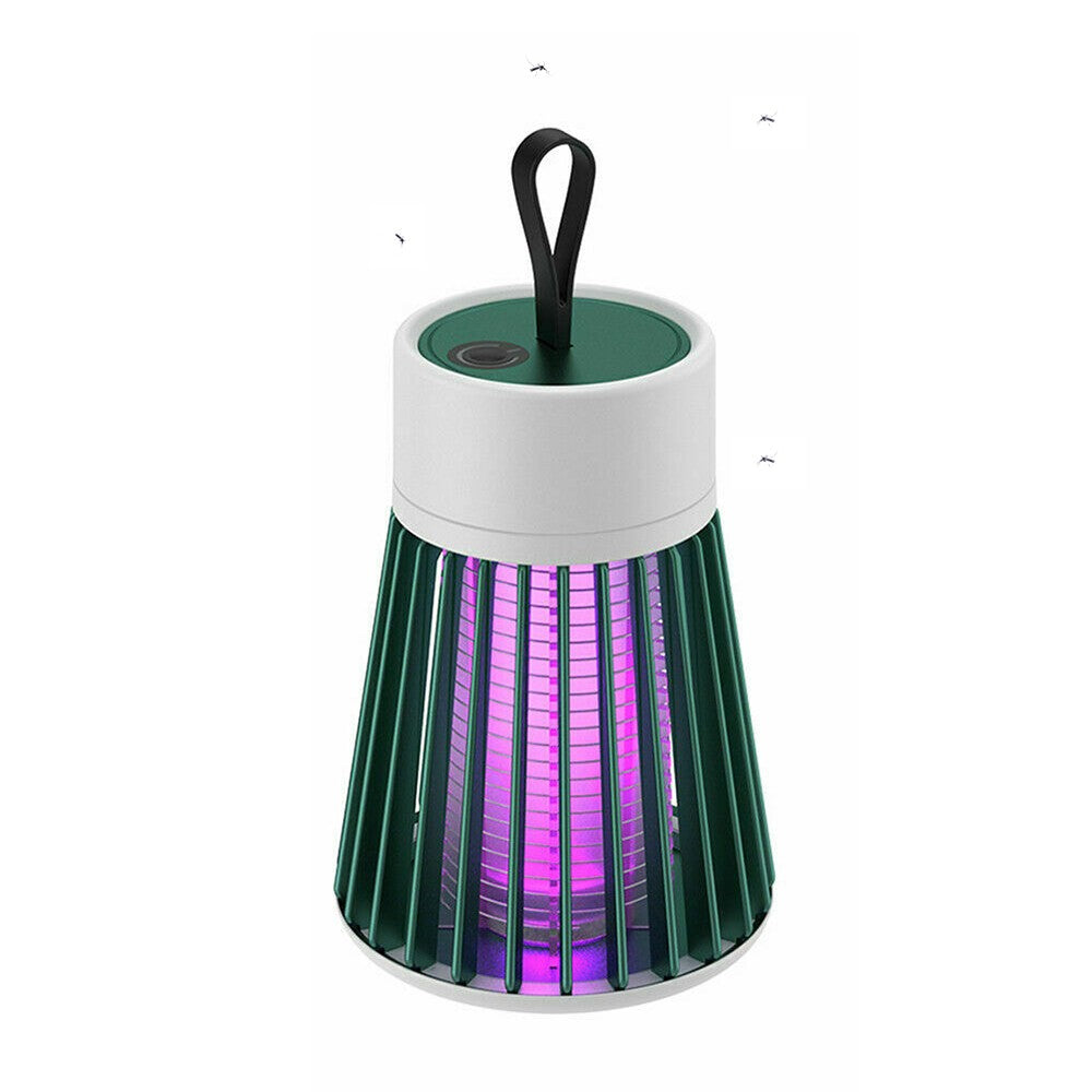 2X Green Mosquito Killer Lamp Electric USB LED Light Mosquito Zapper Trap
