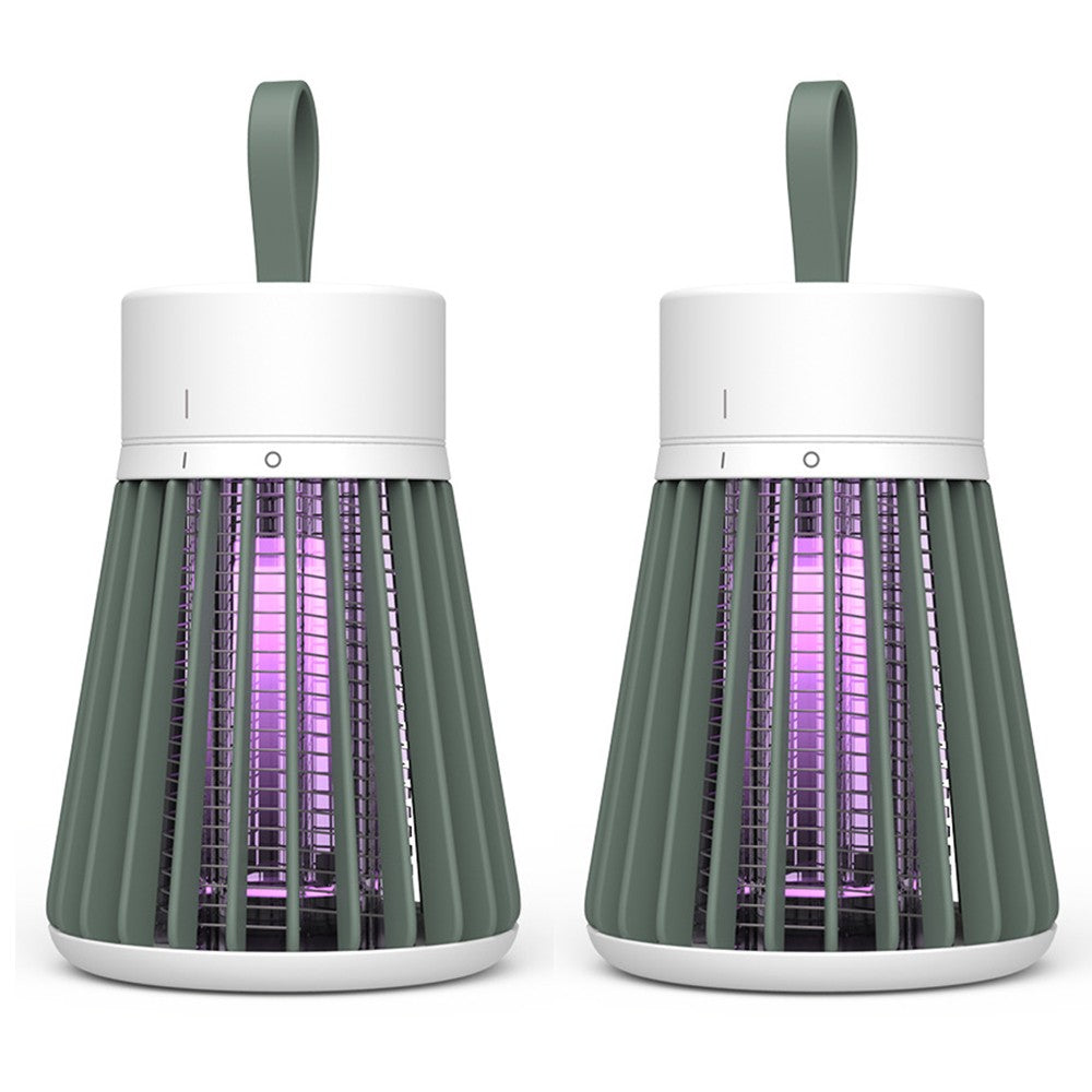 2X Green Mosquito Killer Lamp Electric USB LED Light Mosquito Zapper Trap