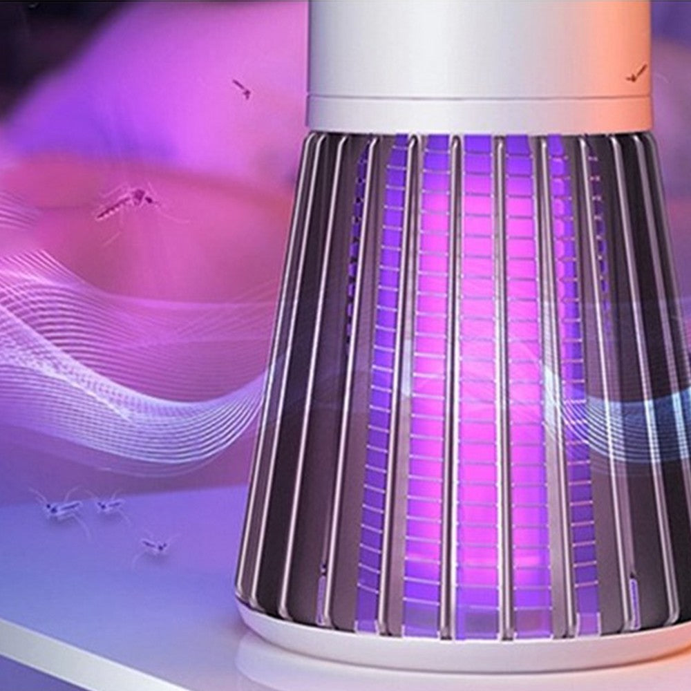 2 X Mosquito Lamp USB Portable Mosquito Zapper Grey