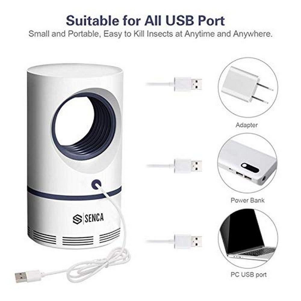 Mosquito Catcher Lamp Insect Killer Electric LED Light Fly Bug Zapper Trap USB