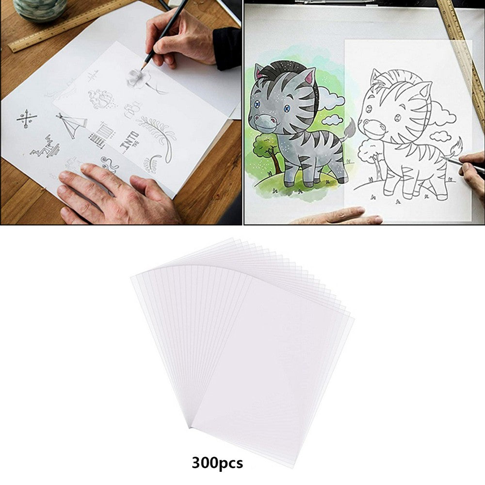 300 Sheets A4 Tracing Paper Translucent Calligraphy Drawing Paper