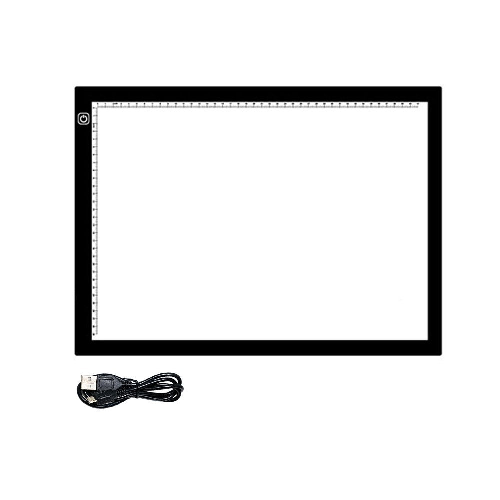 Portable A3 LED Copy Board USB Stepless Dimming Light Tracing Box with Scales