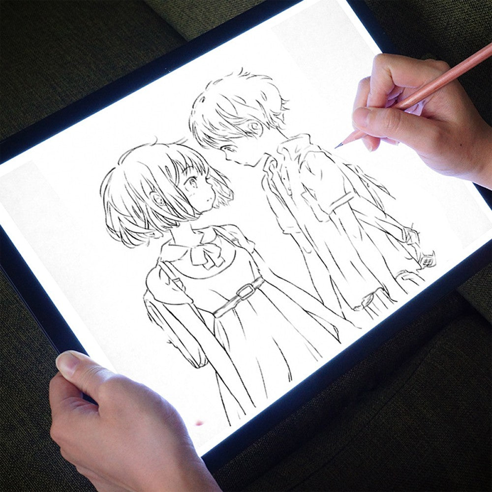 Portable A3 LED Copy Board USB Stepless Dimming Light Tracing Box with Scales