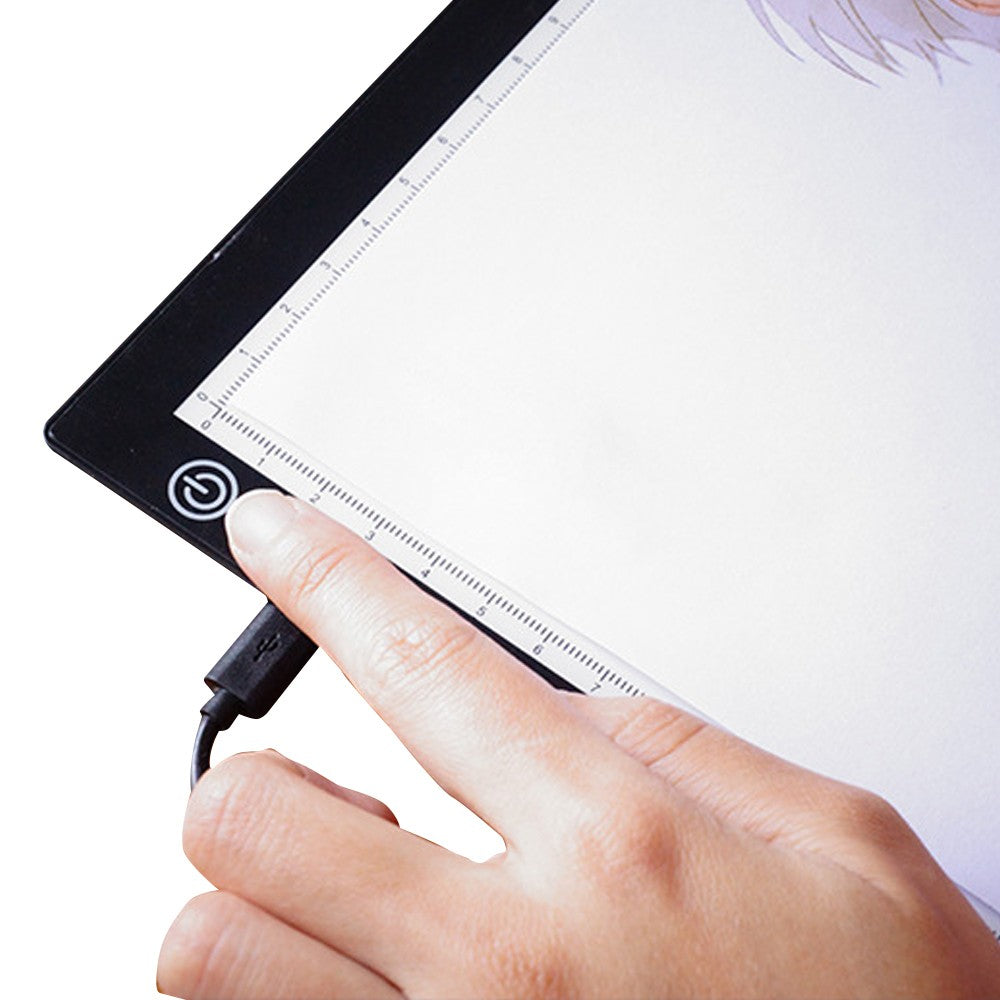 Portable A3 LED Copy Board USB Stepless Dimming Light Tracing Box with Scales