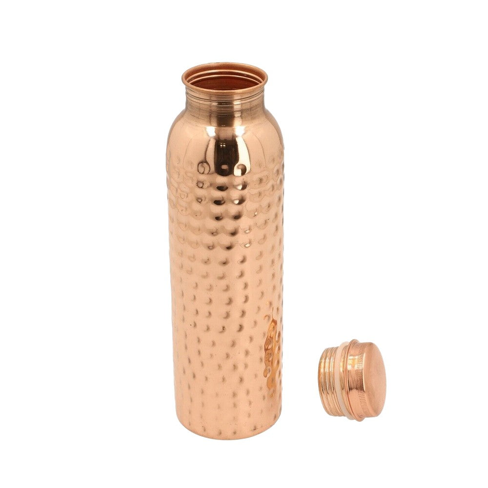 1Pc 620ml Hammered Finish Water Bottle Stainless Steel Drink Bottle