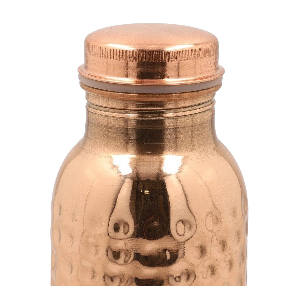 1Pc 620ml Hammered Finish Water Bottle Stainless Steel Drink Bottle