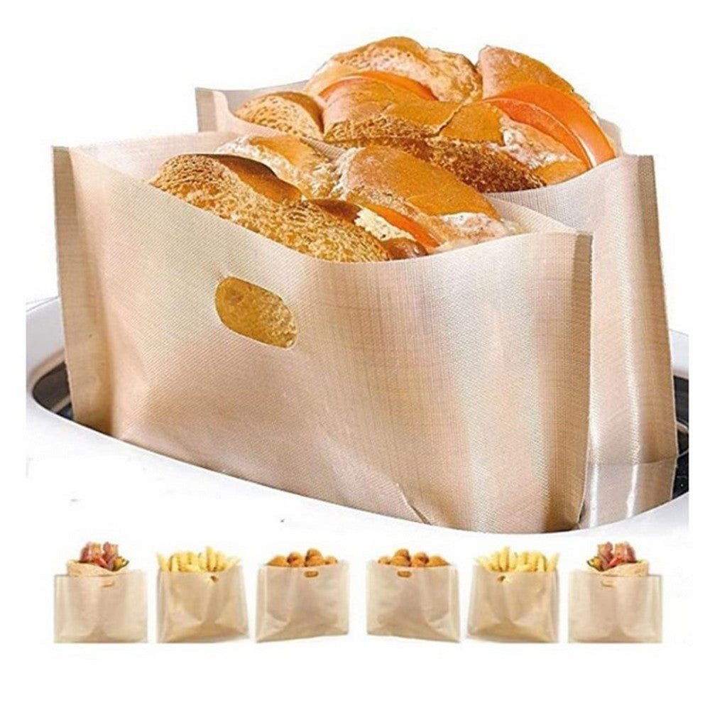 10Pcs Reusable Heat-Resistant Toaster Bags