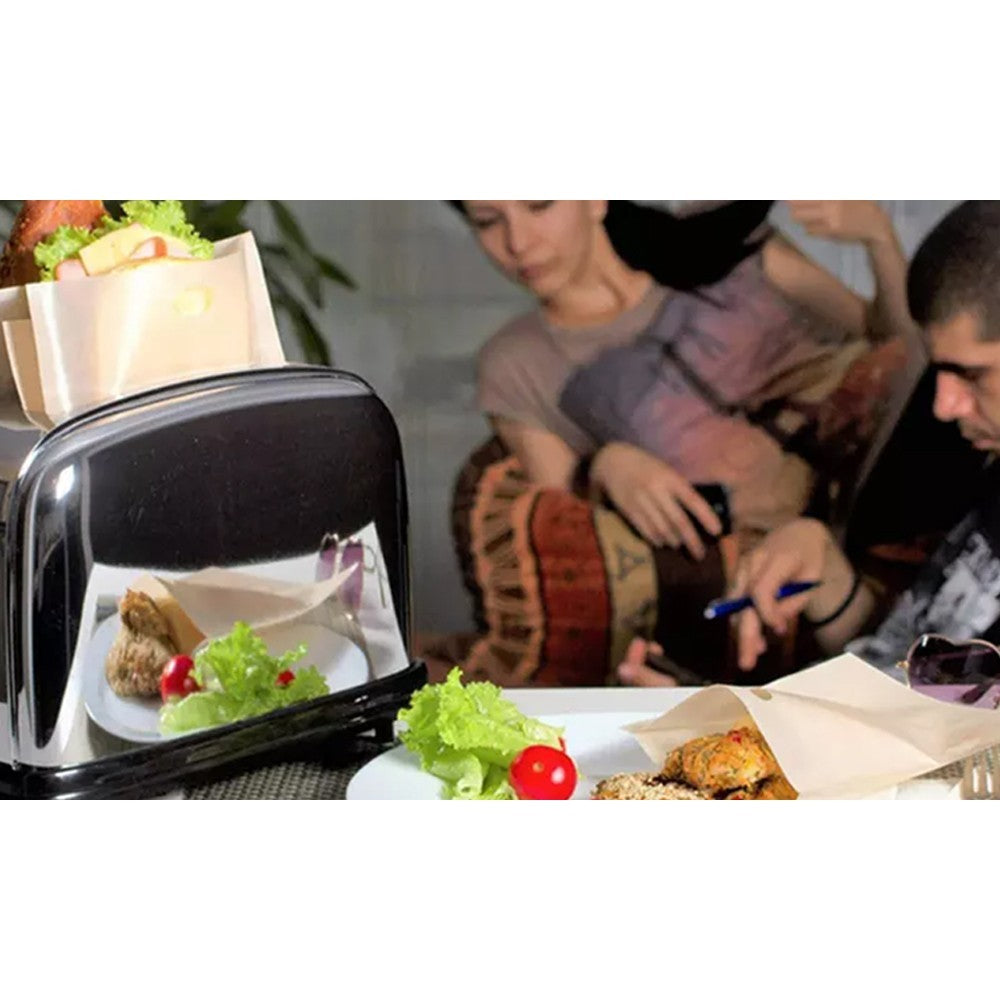 10Pcs Reusable Heat-Resistant Toaster Bags