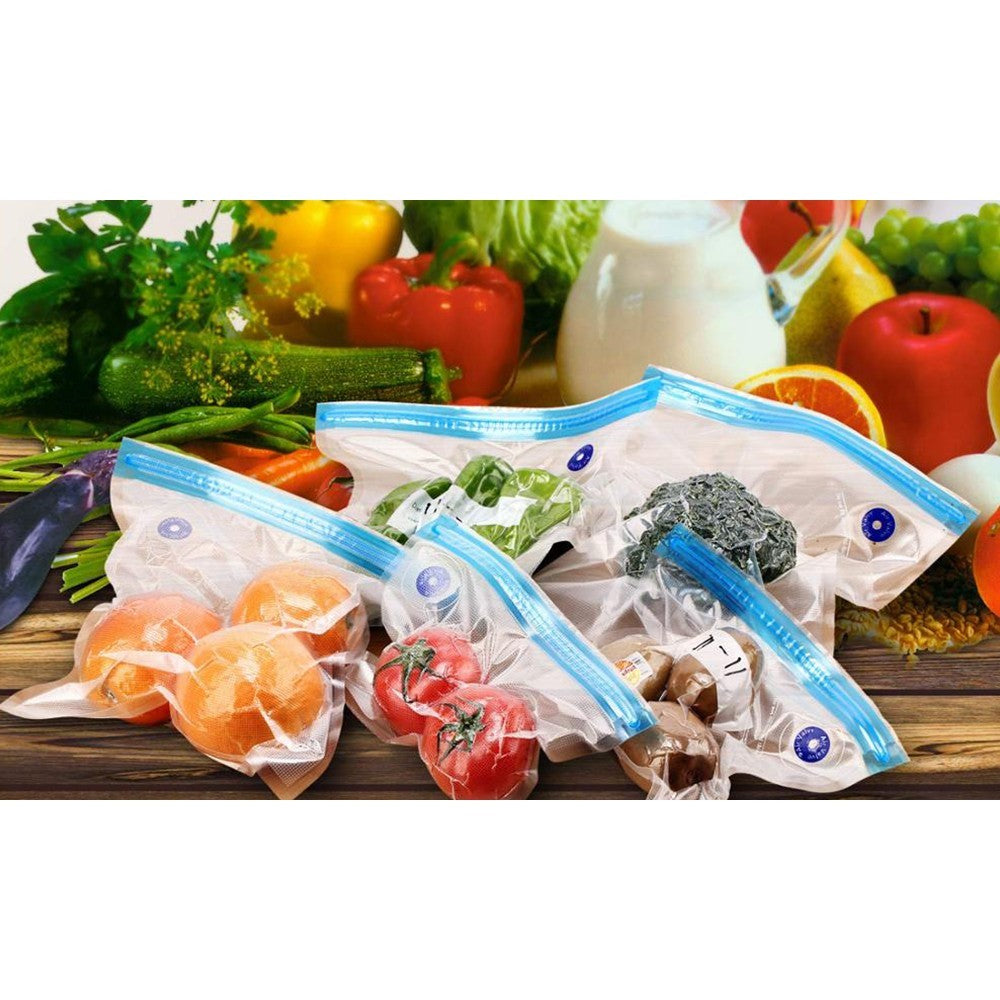 20 Pieces 22x28cm Reusable Food Vacuum Sealer Bags with Manual Pump