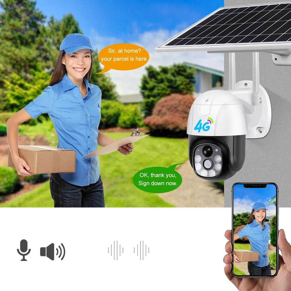 Solar Wireless Security Camera 2.4G Wi-Fi Outdoor Home Security Camera