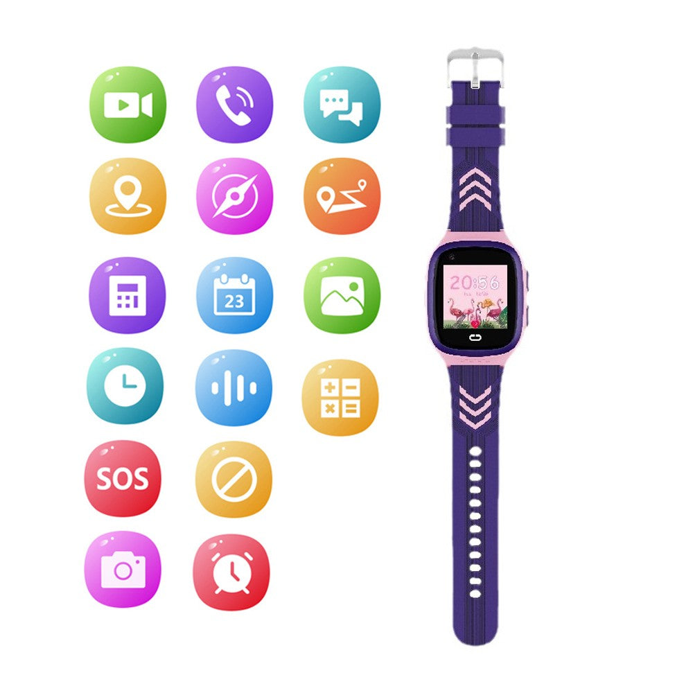 Kids 4G LTE Smart Watch GPS Tracker Watch - Pink