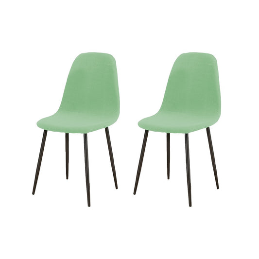2Pcs Stretch Shell Chair Covers Water-Resistant Chair Seat Protector - Green