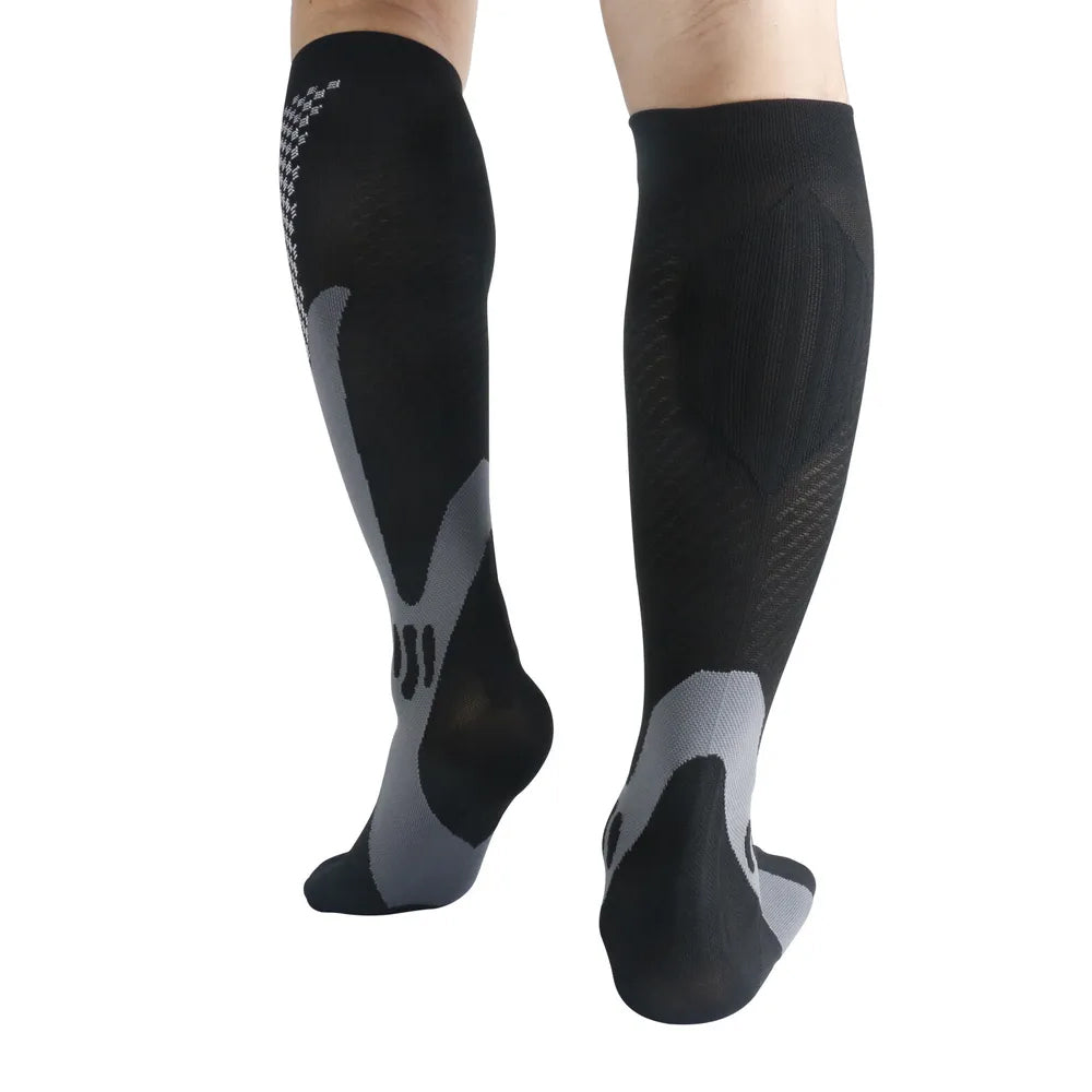 4 Pairs Mens Calf Socks Compression Socks Sport Socks