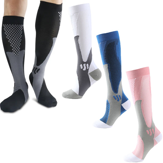 4 Pairs Mens Calf Socks Compression Socks Sport Socks