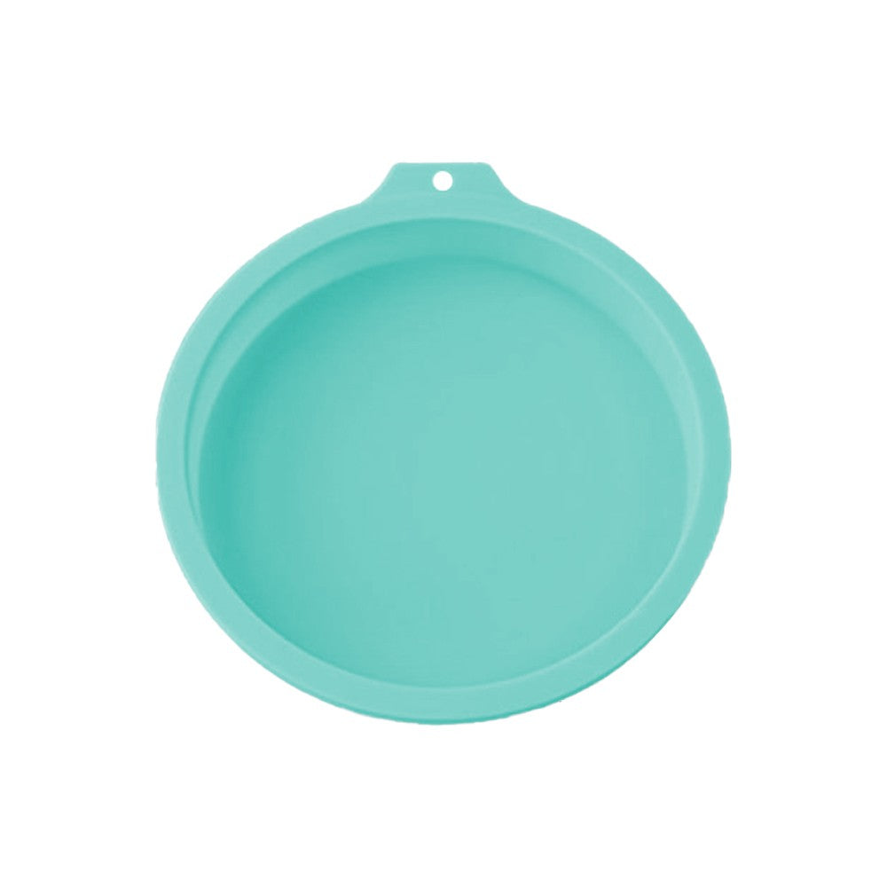 1Pc 6-Inch Round Silicone Cake Pan Non-Stick Silicone Baking Mold - Green