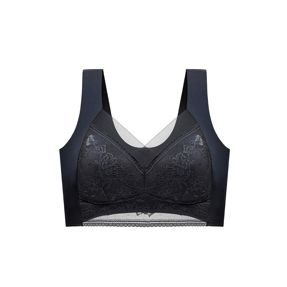 3Pcs Lace Seamless Wire Free Bra - 6XL Size