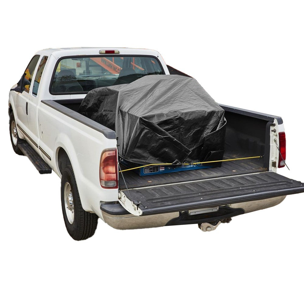 3x3m Heavy Duty Tarp Cover Water Resistant PE Camping Tarpaulin Cover - Black