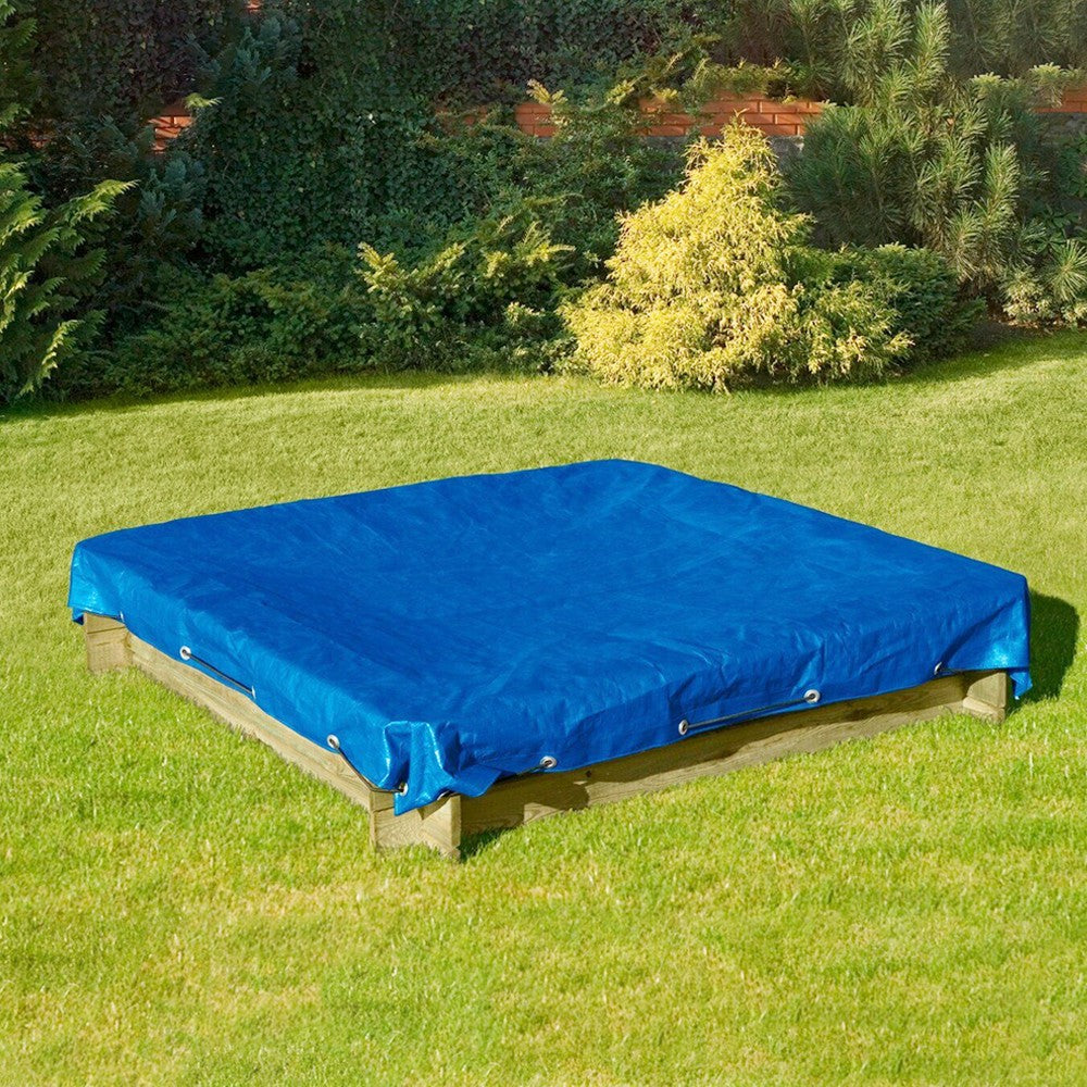 3x3m Heavy Duty Tarp Cover Water Resistant PE Camping Tarpaulin Cover - Blue