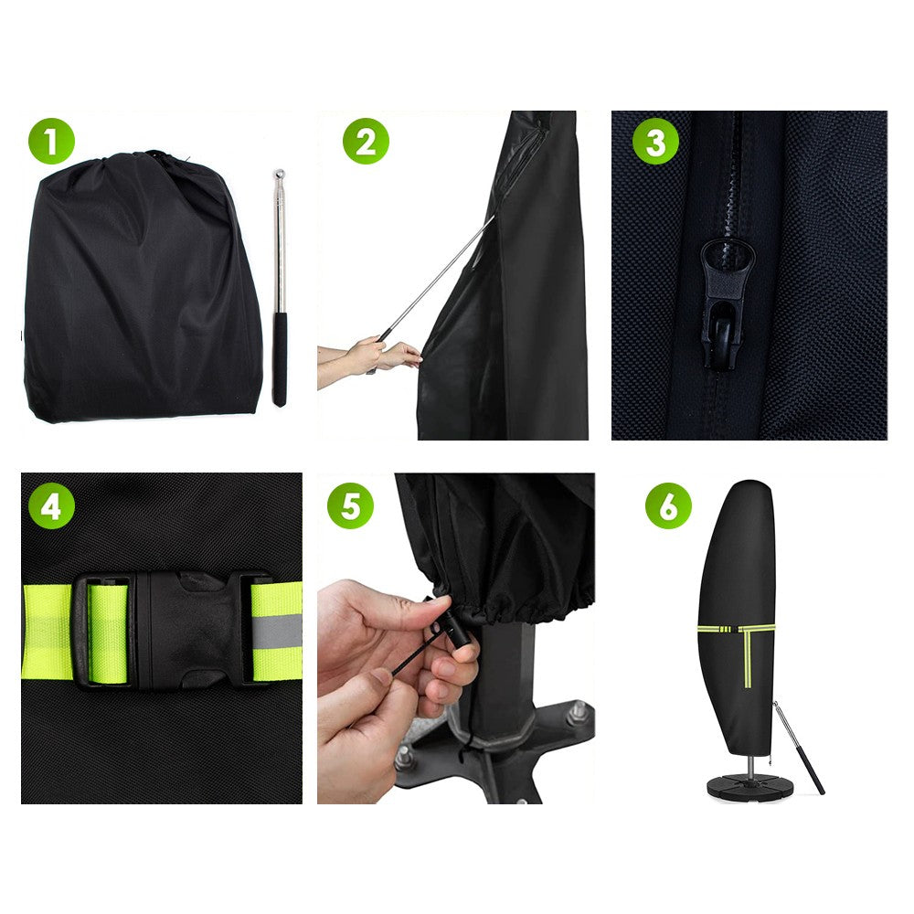 Parasol Banana Umbrella Cover Outdoor Garden Patio Umbrella Shield - L