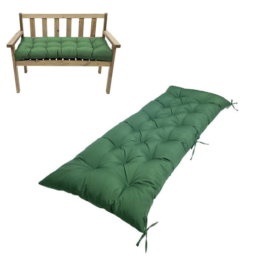 100x50cm Water-resistant Garden Bench Pad Swing Chair Cushion - Green