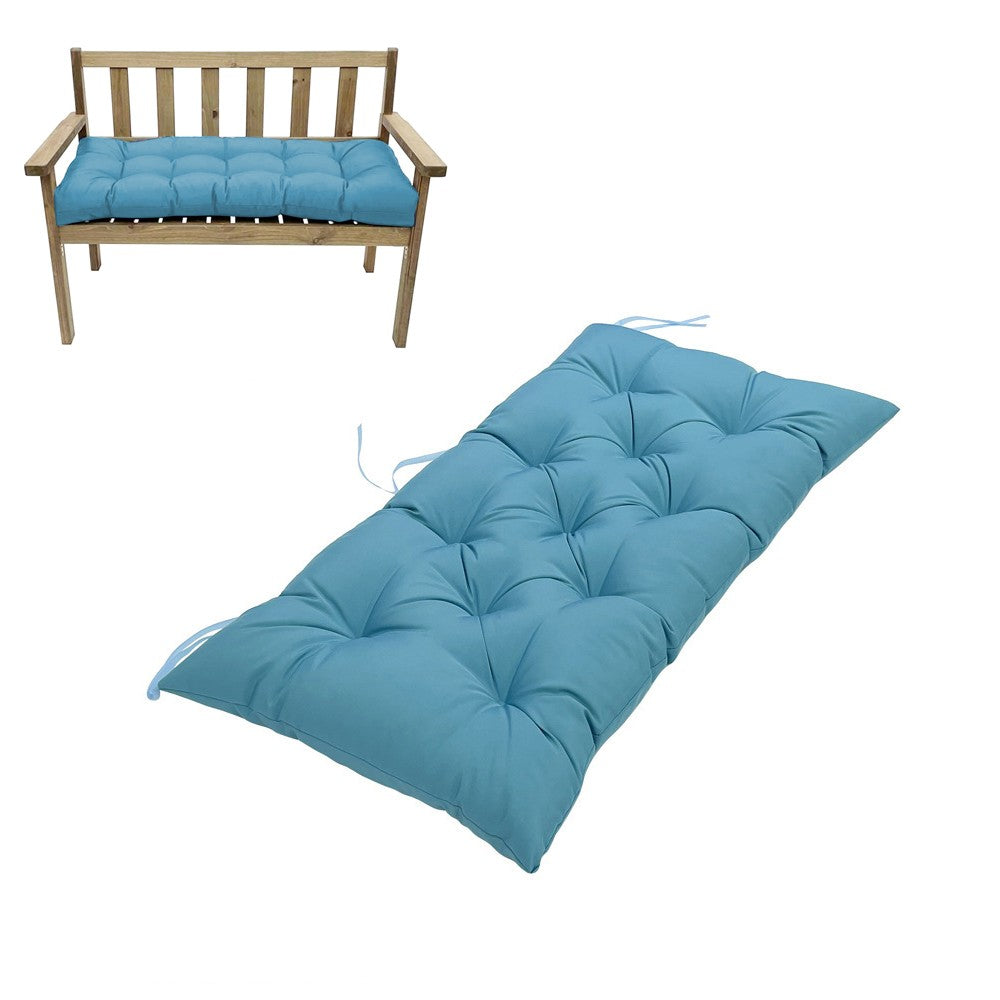 150x50cm Water-resistant Garden Bench Pad Swing Chair Cushion - Peacock Blue